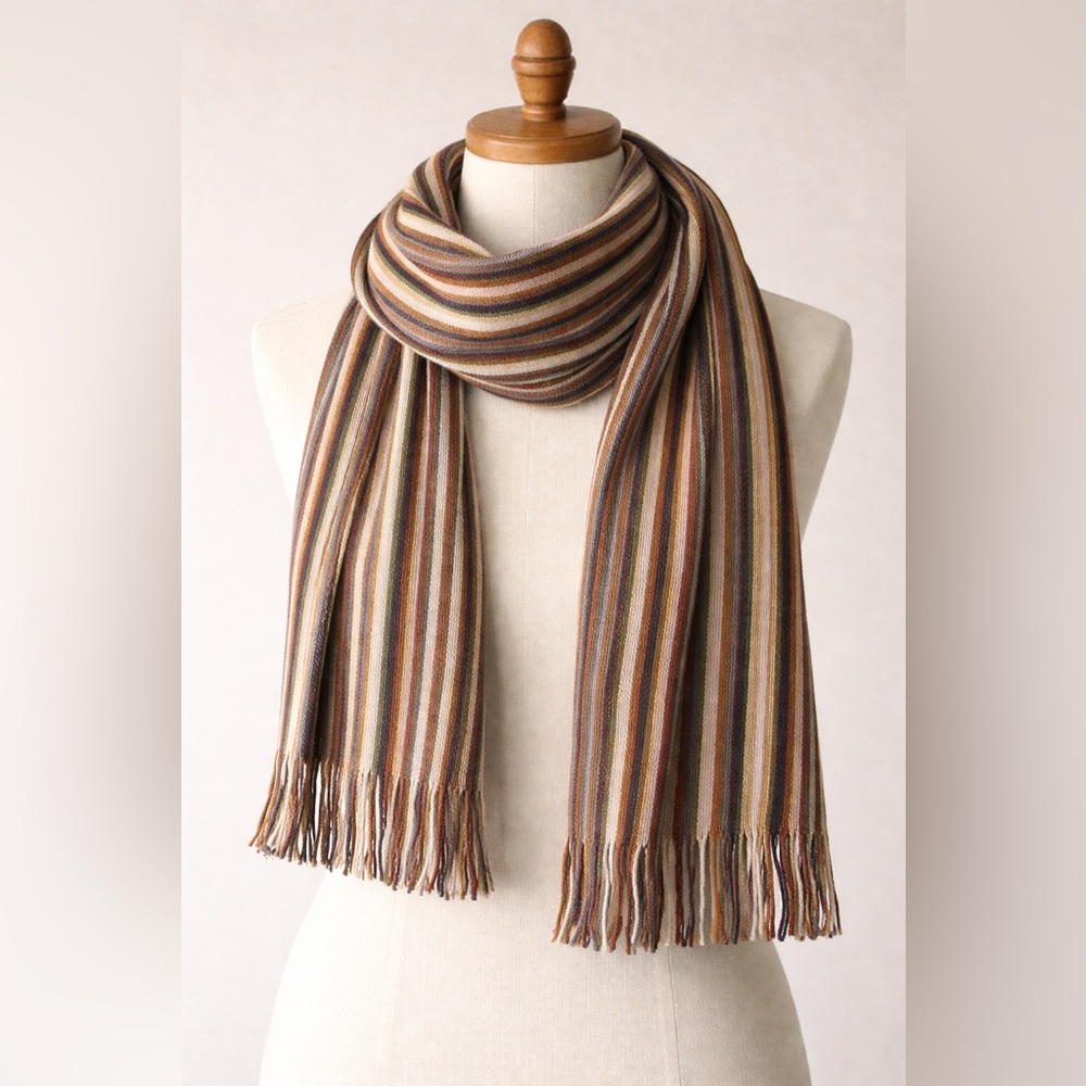 West Bay Sport Striped Wool Scarf